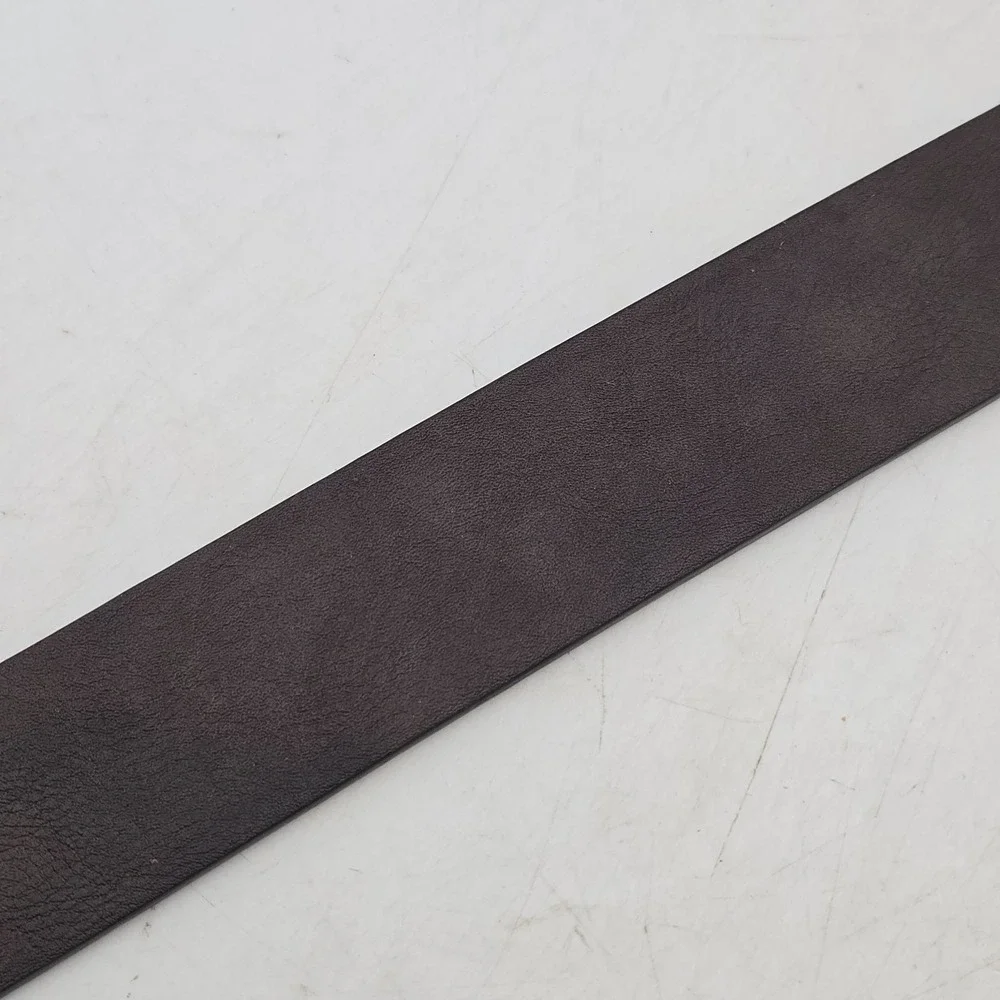 Rock & Republic Belt Brown Black Reversible Leather Mens 36 Bronze Buckle New